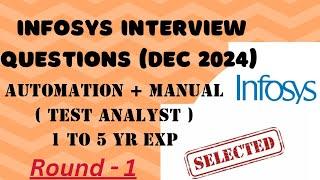 Infosys Interview Question Selenium/JAVA (Automation + Manual )