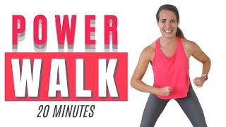 20 Minute Power Walking Workout at Home - No Repeating Exercises