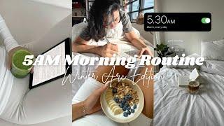 5 AM *PRODUCTIVE* MORNING ROUTINE | Winter Arc routine, productive habits, working out