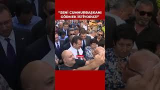Ekrem İmamoğlu semt pazarında yürümekte zorlandı! "Seni cumhurbaşkanı olarak görmek istiyoruz!"
