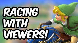  RACING WITH VIEWERS IN MARIO KART 8 DELUXE LIVE!