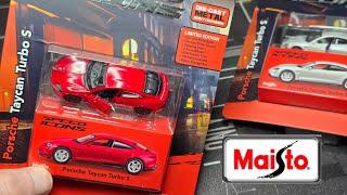 Maisto Speed Icons! Porsche Taycan Turbo! Metal Body and Base!