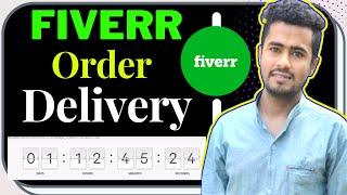 How to Deliver Fiverr Client Order || Fiverr | fiverr order delivery process Bangla | Freelancing