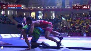 1/4 GR - 80 kg: M. NAGHOUSI (IRI) v. B. AKHMEDOV (UZB)