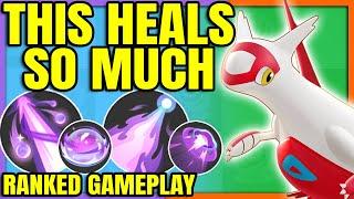 DRAGON PULSE LATIAS heals an insane amount Ranked Gameplay | Pokemon Unite