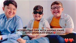 Ahmad,Umar & Abubakar’s First QNA | part 1 | must watch video