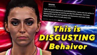 WWE 2K CAW Creator DX4LIFEE Fakes Their Own Death (Jamani Quinnton)