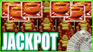 Unbelievable 1st Spin Bonus RETRIGGER JACKPOT! Happy & Prosperous Dragon Link Slot