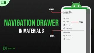 Navigation Drawer in Material 3 Android