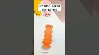 DIY Ular ularan dari Kertas #mainananak #shorts #diycrafts #diymainananak  #diy #reviewmainan