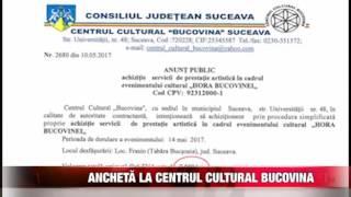 Anchetă la Centrul Cultural Bucovina