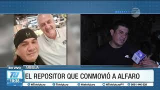 Claudio, el repositor que conmovió a Gustavo Alfaro