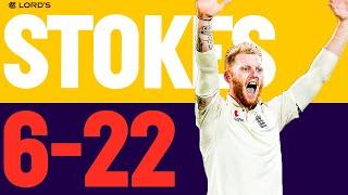 Ben Stokes' Best Test Bowling Performance! | 6-22 v West Indies 2017 | Lord's