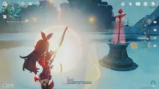 квест в горах растапливаем третий фрагмент В Genshin Impact quest in the mountains melt the third