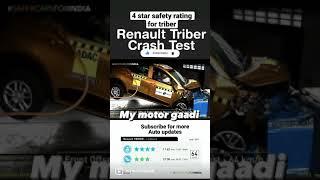 Crash test for Renault triber. 4 Star safety rating is a huge jump for Renault #shorts #crashtest