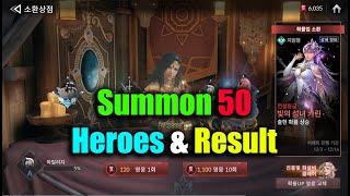 Seven Knights 2 Summon 50 Heroes Spend 5500 Gems