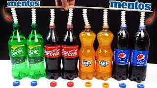 SUPER reaction. Experiment: Coca Cola vs Mentos