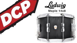 Ludwig Limited Edition Standard Maple Snare Drum 14x8 Black Flame