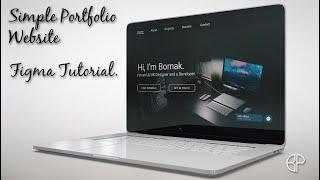 Simple Portfolio Website Design | Figma Tutorial | UI/UX Design Tutorial