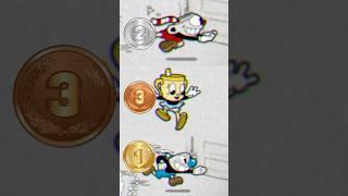 Cuphead VS Mugman VS Ms.Chalice Race  #cuphead #cupheaddlc #gaming