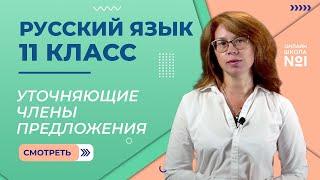 Уточняющие члены предложения. Видеоурок 14. Русский язык 11 класс