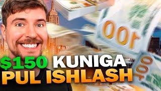 +150$ Internetda Pul Ishlash 2024 / Oson Pul Topish Yollari / Интернетда Пул Ишлаш  / Pul Yechish