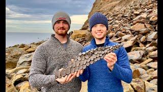 HUGE CLIFF FALL! Fossil Adventure Becomes A Jurassic Beach Treasure Hunt: We Struck Gold Ammonites!