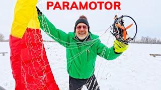 Flying my RC PARAMOTOR in the WINTER!