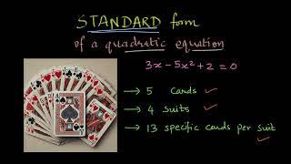 What is Standard form | Quadratic equations | NCERT Class 10 | Math | Khan Academy