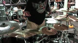 Chris Coleman Meinl Cymbal Set Up at Explorers Percussion