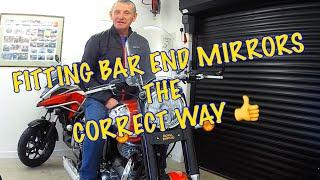 Royal Enfield Classic 350 - Fitting Bar End Mirrors The Correct Way 