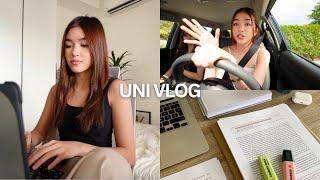 UNI VLOG  back in dlsu campus, readings, drive with me, my *first* smartphone on wheels experience?