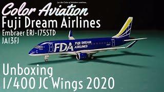 Unboxing 1:400 JC Wings Fuji Dream Airlines FDA  富士夢幻航空 フジドリームエアラインズ Embraer ERJ175 JA13FJ