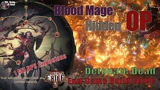 [POE 2] 1 Shot Bosses! Blood Mage is OP now?? End Game Detonate Dead Witch Build