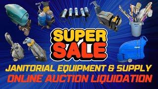  Unbelievable Deals: Bid Now & Save Big on Janitorial Cleaning Equipment!
