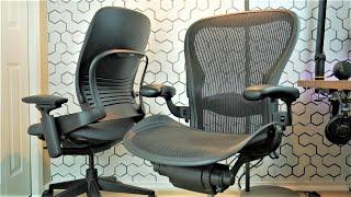 The TRUTH About The Herman Miller AERON Ergonomic Office Chair | Steelcase Leap V2 vs Aeron Review