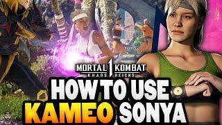 Mortal Kombat 1 - How To Use SONYA Kameo (2024) | Tips & Tricks