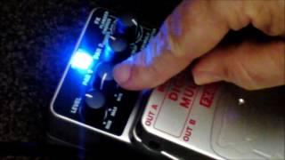 Behringer FX600 multi effects pedal demo: Before and after Overdrive