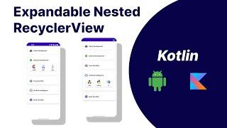 Expandable Nested RecyclerView || Android studio Tutorial 2023