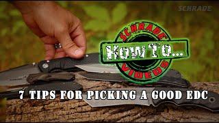7 Tips for Choosing YOUR Perfect EDC Knife - How to Choose the BEST Everyday Carry Blade by Schrade