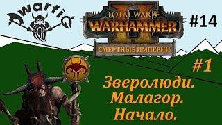 Стрим: Total War WARHAMMER II. #14. Смертные Империи. Зверолюди. Малагор. Часть 1.