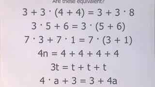 Equivalent Expressions