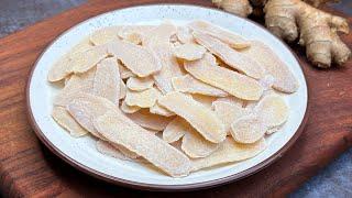 Homemade Candied Ginger Recipe | How to Make Ginger Candy at home