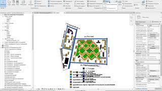 Применение зон в ревит для определения плотности застройки