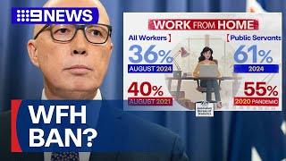 Will public servants be banned from working from home? | 9 News Australia