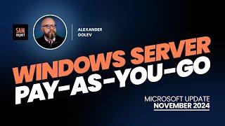 Windows Server 2025 Pay-as-you-Go — November 2024 Microsoft Update