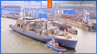 Combat Support Ship (CSS) vaart op de Donau  | Koninklijke Marine