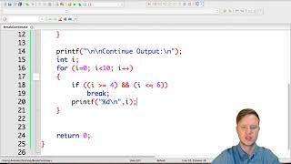 19. C Programming - Break and Continue Statements