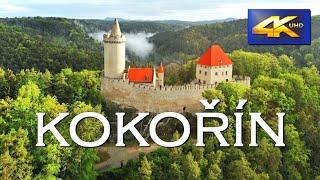 Kokořín hrad okem dronu 4K