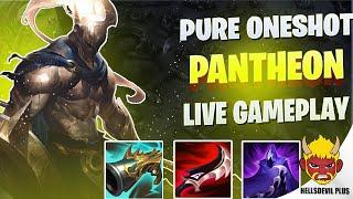 Pure Oneshot Pantheon vs Tanks... - Wild Rift HellsDevil Plus Gameplay